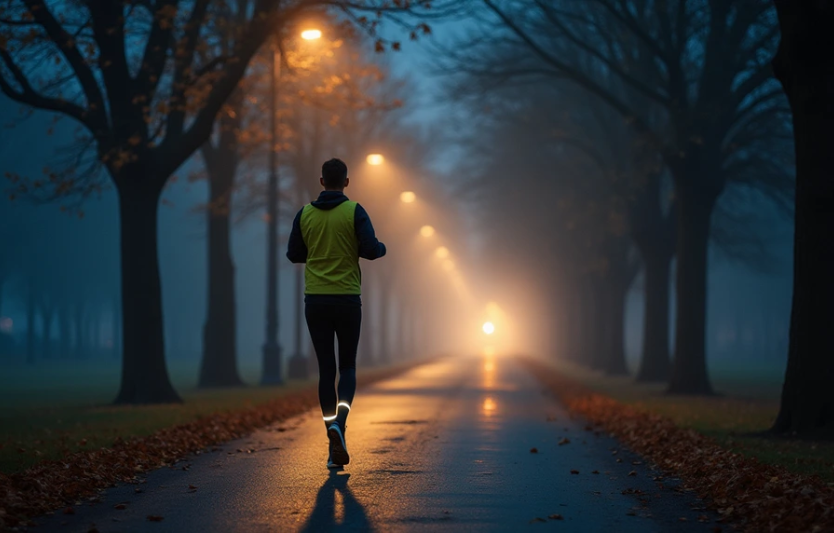 Осіння видимість: світло й відбивальні елементи для ранкових/вечірніх пробіжок